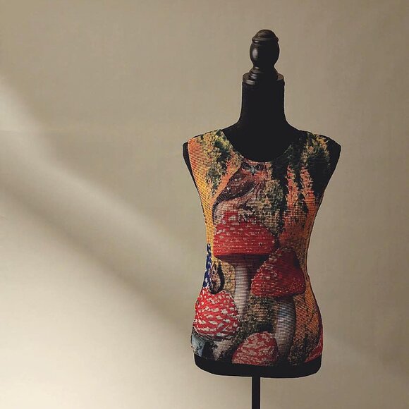 Issey Miyake Pleats Mushroom Collection Tank Top